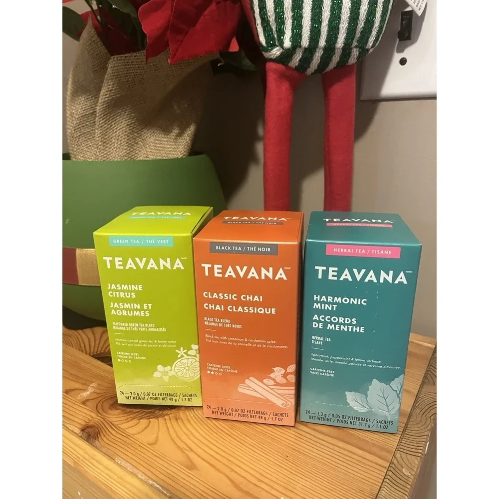 Starbucks Teavana Tea Lot Classic Chai Jasmine Citrus‎ Harmony Mint 24ct Each